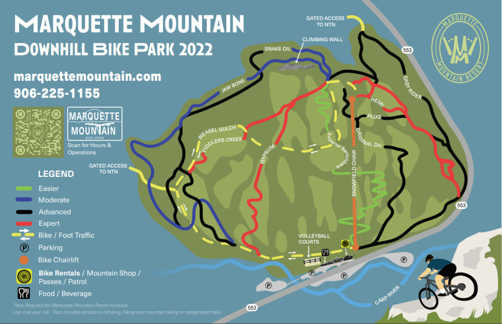 marquette mountain bike park